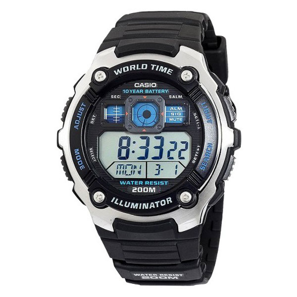 Đồng hồ nam Casio Standard AE-2000W-9AV Tuổi thọ pin 10 năm