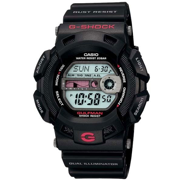 Đồng hồ nam Casio G shock G-9100-1 Dòng GULFMAN Chống gỉ