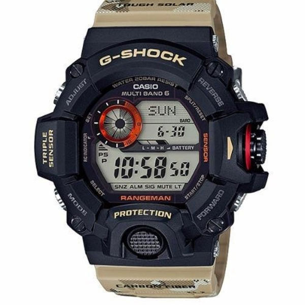 Đồng hồ nam Casio G shock GW-9400DCJ-1 Dòng RANGEMAN - CẢM BIẾN BỘ BA