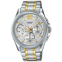 ĐỒNG HỒ NAM CASIO MTP-E305SG-9AVDF Thiết kế đồng hồ 6 Kim - Mạ Vàng Cao Cấp