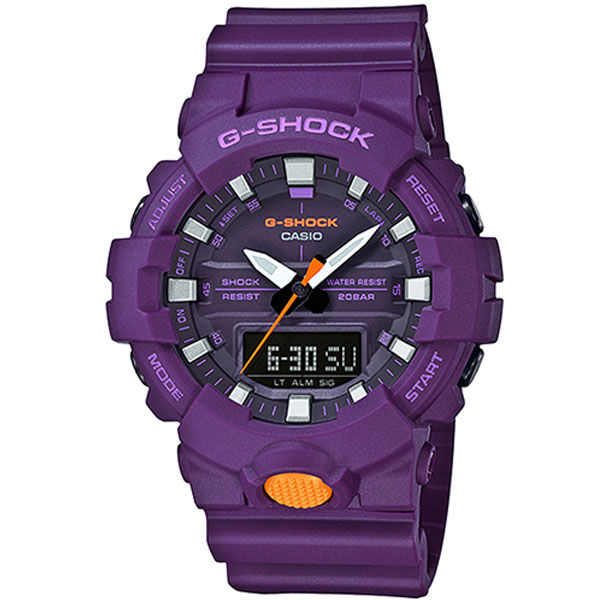 Đồng hồ nam Casio G shock GA-800SC-6A Dây đeo nhựa màu tím
