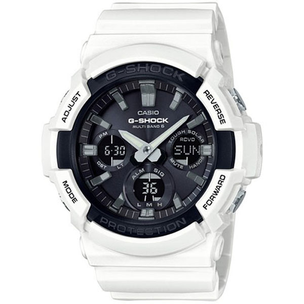 Đồng hồ nam Casio G-Shock GAS-100B-7A - Dây đeo nhựa màu trắng