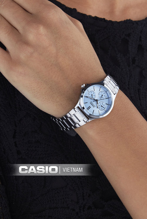 Đồng hồ nữ Casio LTP-V300D-2AUDF Chống nước 50 mét