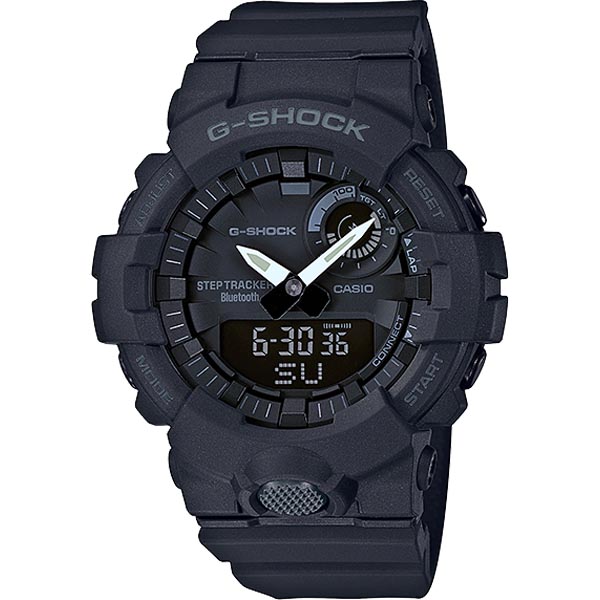 Đồng Hồ Nam Caiso G-Shock GBA-800-1A Dây Cao Su - Màu Đen Chủ Đạo - Kết Nối Bluetooth