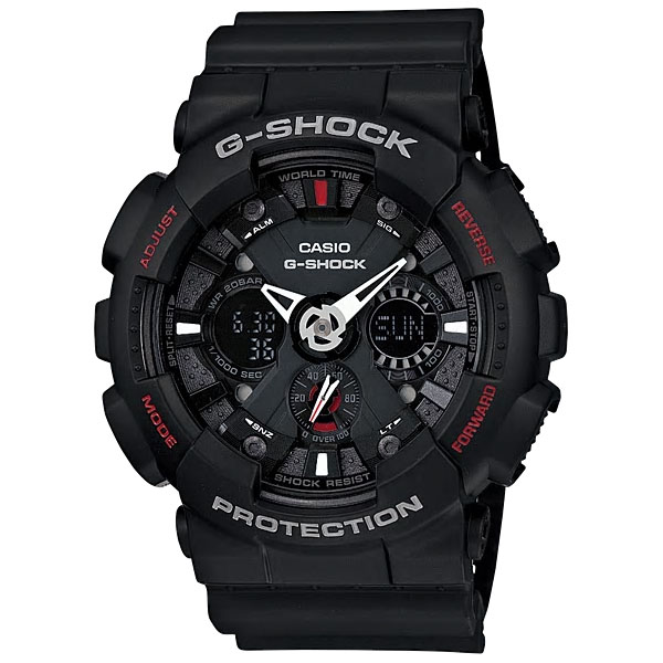 Đồng hồ G-Shock GA-120-1ADR - Dây Đeo Cao Su Màu Đen - Mặt Kính Khoáng - Chống Va đập