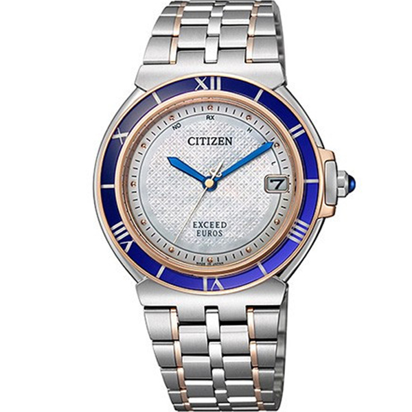 Đồng hồ nam Citizen exceed Euros AS7075-54A Dây kim loại, mặt kính thủy tinh shapphire