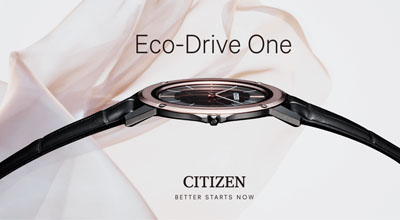 Đồng hồ sinh thái quang điện mỏng nhất thế giới “Citizen Eco Drive One”